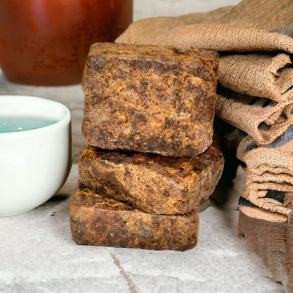 Raw African Black Soap – 100% Original, Handmade in Ghana ( 250 GRAM BAR )™